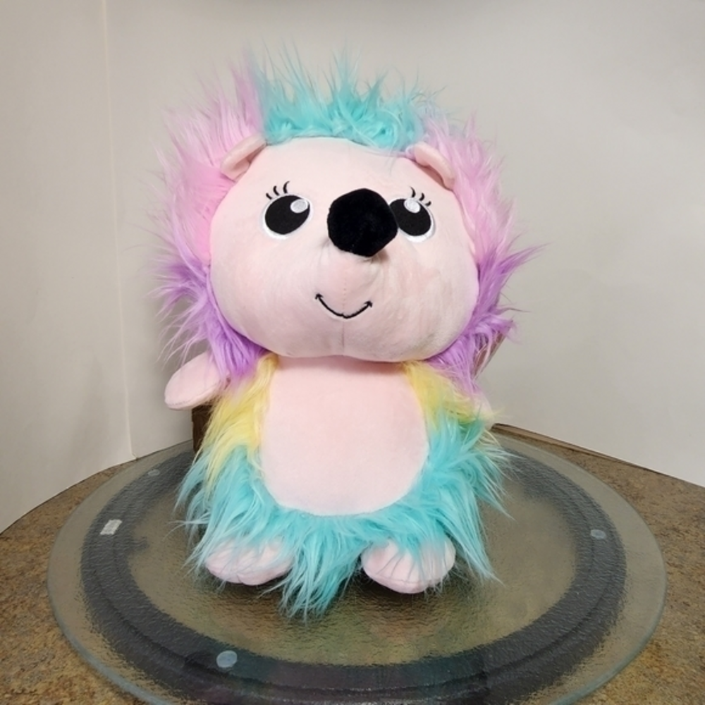 G‎ by GUND Stumpies Rainbow Hedgehog Pastel Pink Stuffed Animal NWT